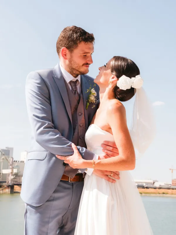 Brautpaar Umarmung Mannheim Hochzeitsfotos